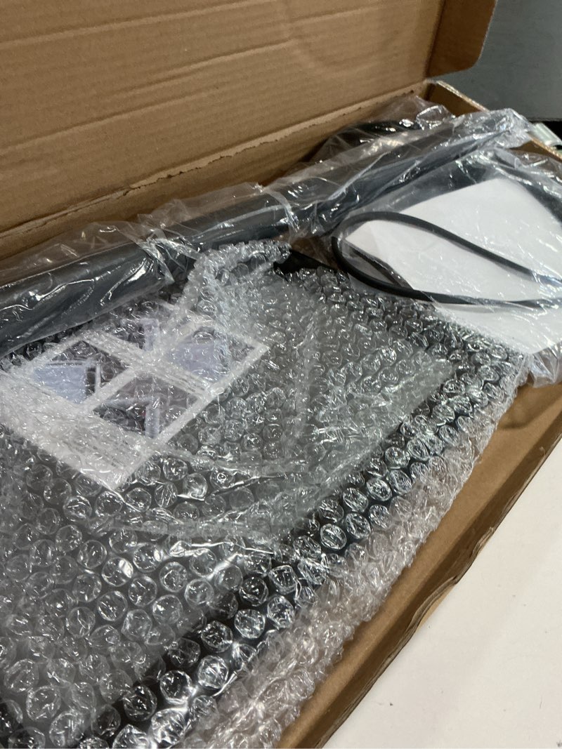 Condition photo showing Good Condition for DISPLAYSWORKER Sign Stand, Sign Holder Floor Stand with Heavy Duty Pedestal ,Adjustable Pedestal Poster Stand Aluminum Snap Frame for 8.5 x 11 Inch, Black black 8.5-x-11-inch