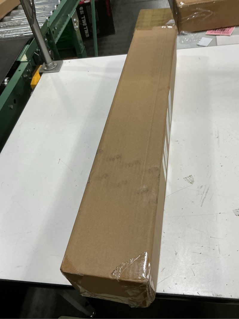 Condition photo showing New/Like New for lazblinds cordless bamboo roman shades, privacy blinds for interior windows, room darkening roll up bamboo blinds for home & patio, 26.5" w x 48" h, bdp-driftwood privacy - driftwood 26 1/2" w x 48" h