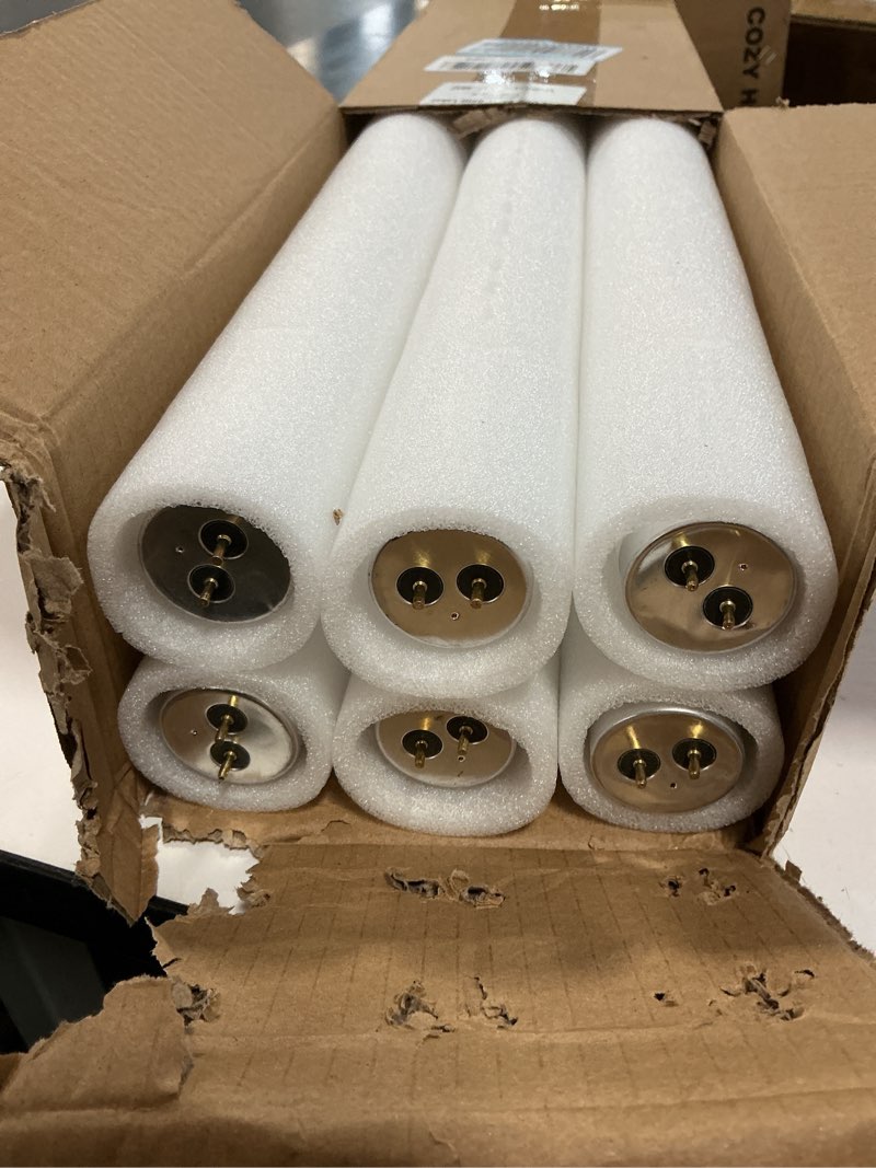 Condition photo showing New/Like New for 6pack 24 inch F20T12/CW 20W Fluorescent Light Bulb, 2FT 20 Watts 4100K Cool White, T12 Tube Dia 1.5 inch,G13 Base,1200 Lumen High Brightness
