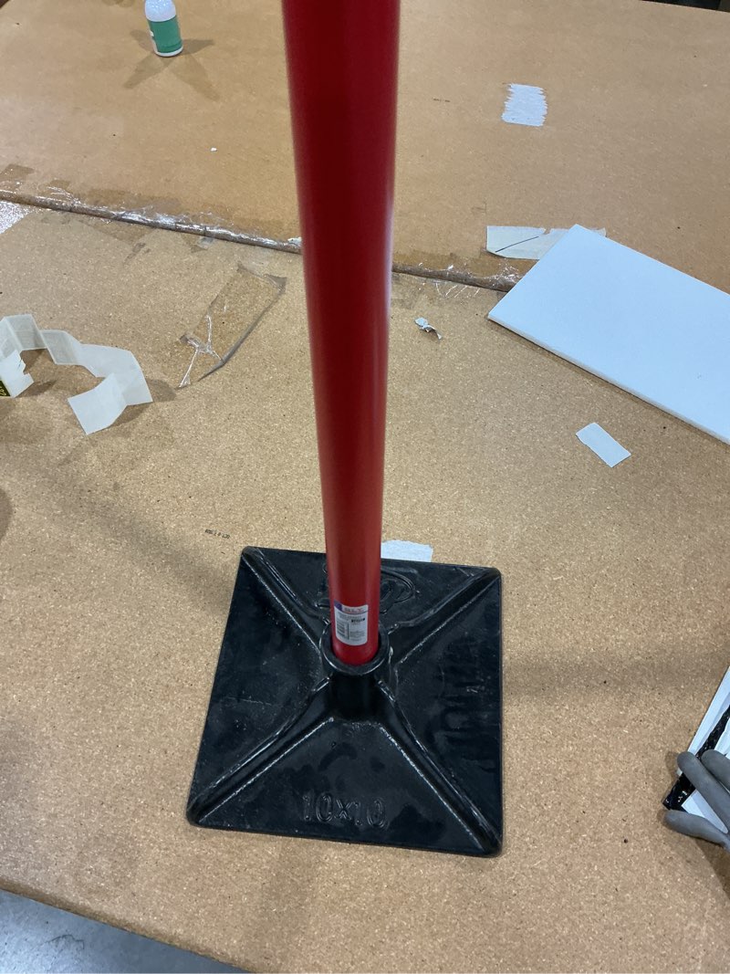 Condition photo showing Good Condition for 8"x8" steel tamper with 48" handle, heavy duty hand compactor tool for leveling soil, gravel, sand, asphalt, ground, paver, driveway, garden, yard and blacktop repair 8"×8"