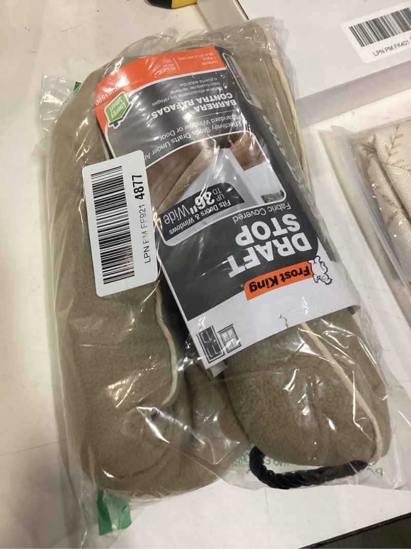 Condition photo showing New/Like New for Frost King DS2 Door or Window Draft Stop Cloth Seal, 3-Feet, Beige 3' (Single) 36" Beige