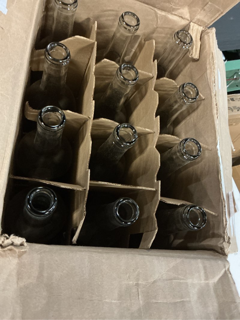 Condition photo showing Good Condition for FastRack - 750ml Clear Wine Bottles (Pack of 12) | W5 Bordeaux Liquor Bottles | 750 ml Empty Bottle for Drinks, 12 per Case - NO CORKS INCLUDED