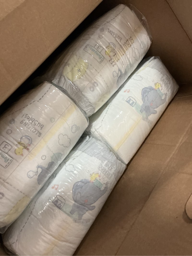Condition photo showing Good Condition for pampers swaddlers diapers, size 3 (13-26 lbs), 136 count, absorbent, keeps baby dry and comfortable, skin safe disposable baby diaper (packaging may vary) size 3 136