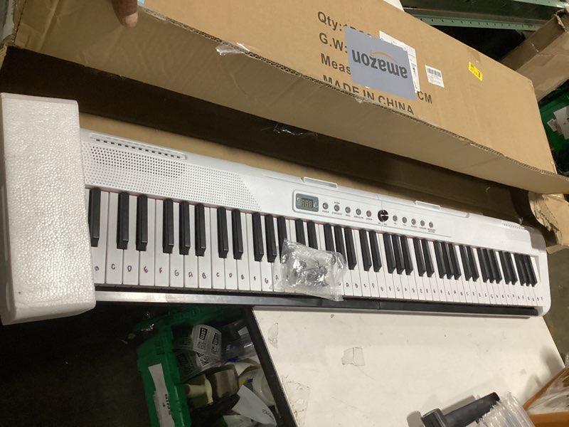 Condition photo showing Good Condition for 88 Key Piano Keyboard, Semi Weighted Electronic Digital Piano with Music Stand, Power Supply, Sustain Pedal, Bluetooth, Stand, MIDI, for Beginner Professional at Home, Stage
