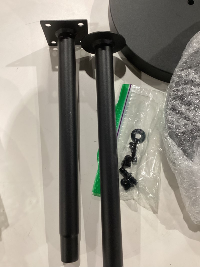 Condition photo showing As Is for YATINEY Round Side Table, Drink End Table for Small Spaces, Pedestal Style Martini Side Table in Liv