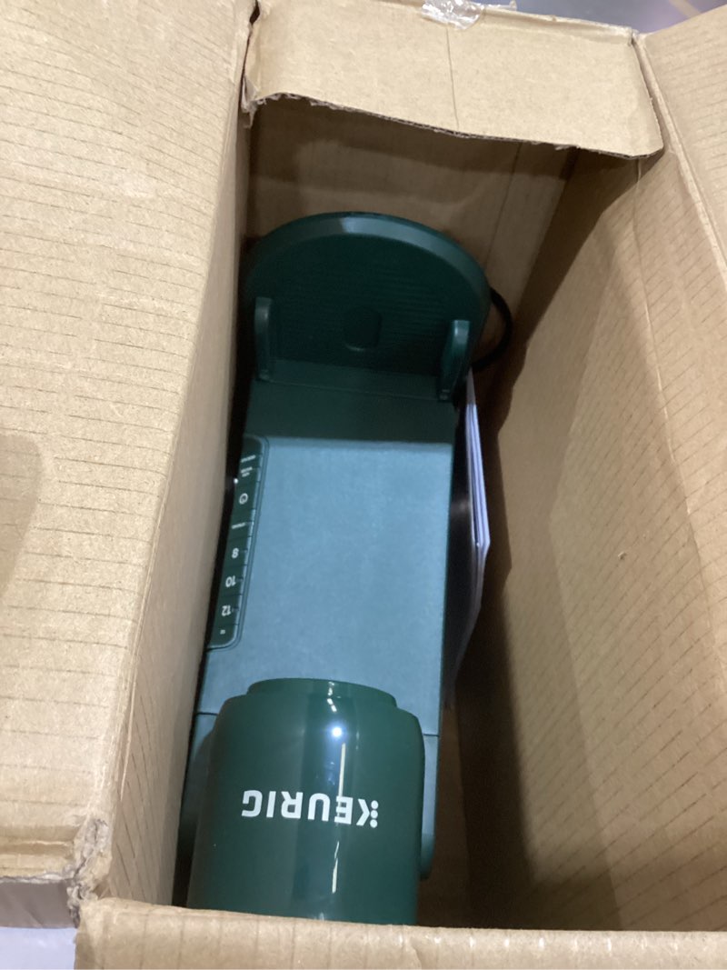 Condition photo showing As Is for Keurig K-Express Single Serve Coffee Maker – Strong Brew Option, 42oz Reservoir, Sleek Design for Holiday Hosting & Gifting, Evergreen