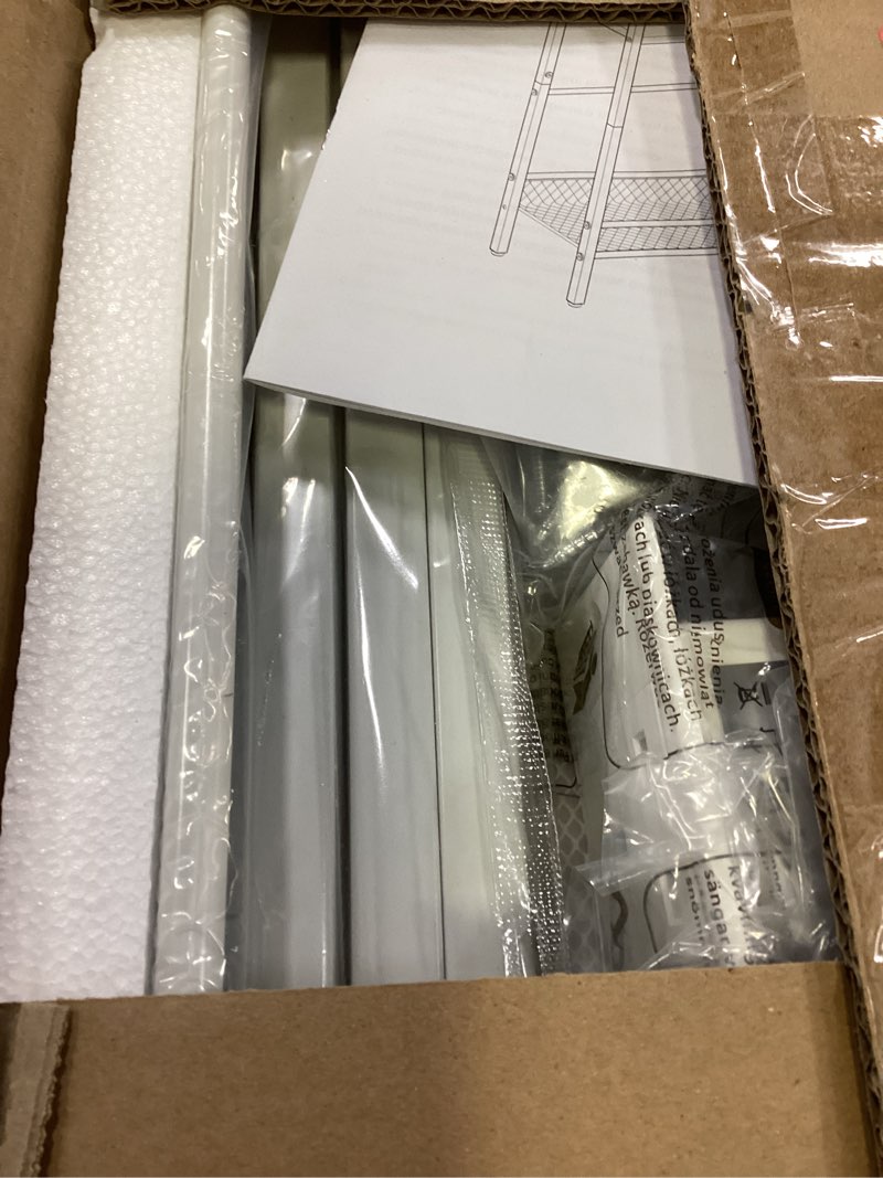 Condition photo showing New/Like New for hoobro small narrow side table with charging station, skinny end table for small spaces, slim nightstand with usb ports outlet, sofa beside table with storage shelf, white and walnut wh102ubz01 1 white + walnut