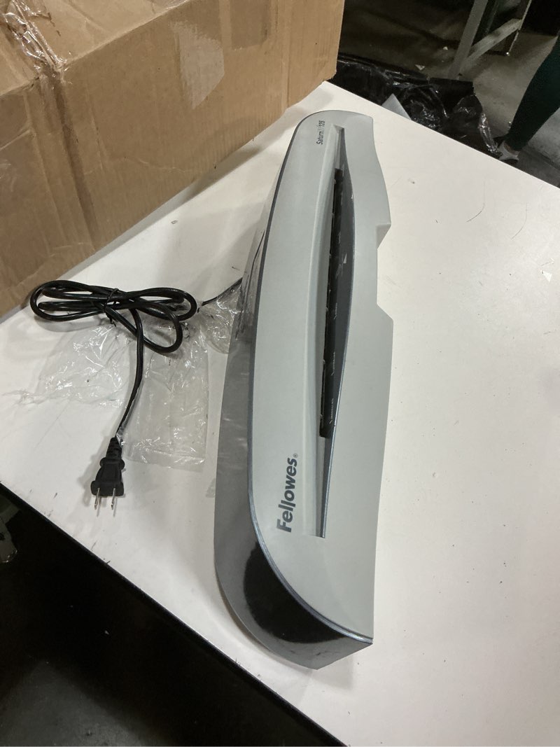 Condition photo showing Good Condition for fellowes saturn 3i 125 thermal laminator machine with self-adhesive laminating pouch starter kit, 12.5 inch & thermal laminating pouches, 5mil letter size sheets, 9 x 11.5, 100 pack, clear (5743501) 12.5 inch laminator + pouches, 100 pack