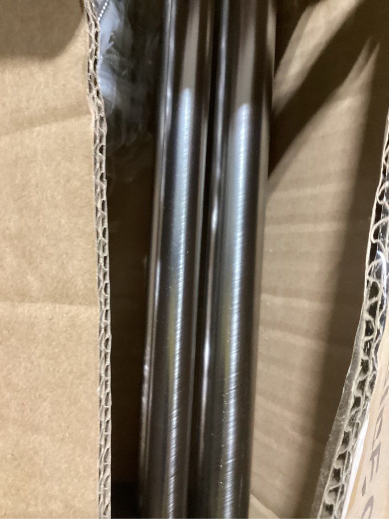 Condition photo showing Good Condition for Brushed Nickel Double Curtain Rods 72 to 144 Inches (6-12 Feet),1-Inches Front and 5/8 Inches Back Adjustable End Cap Double Window Drapery Rod for Drapes and Curtains 72-144" Brushed Nickel