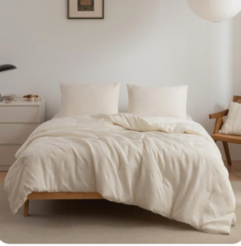 3pcs Beige Ginkgo Leaves Comforter Set Stereoscopic Jacquard Ginkgo Queen