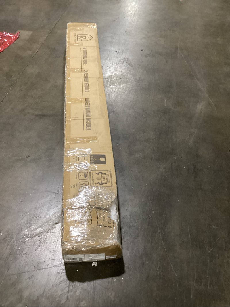 Condition photo showing New/Like New for fredbeck 54in x 84in gray wood barn door slab with 9ft (108inch) barn door hardware track kit included, double surfaces,simple assembly is required,k-frame,grey wood 54x84