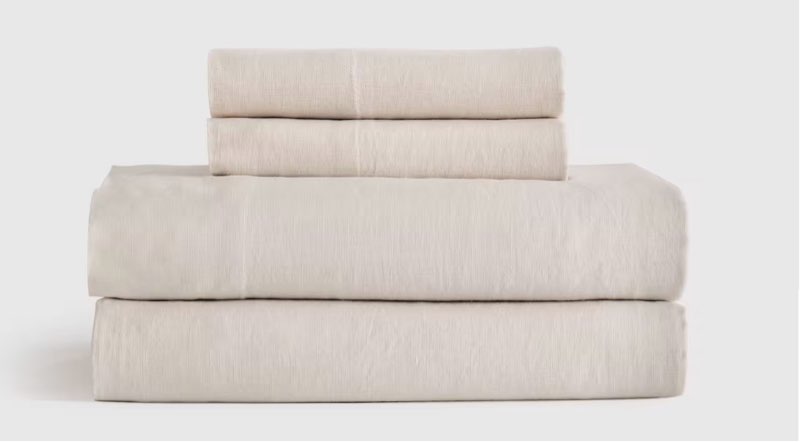 Quince King Fitted Sheet Set Sand