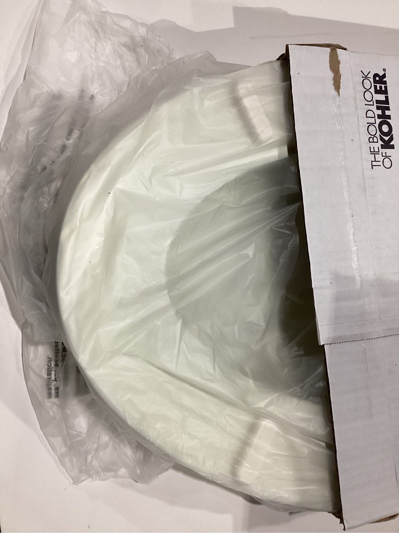 Condition photo showing New/Like New for KOHLER 20454-96 Ridgewood Elongated Soft Close Toilet Seat, Quiet Close, Wood Toilet Seat, Home Essentials, Biscuit Biscuit Toilet Seat
