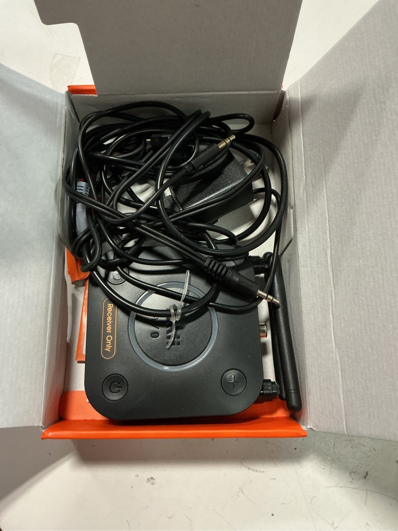 Condition photo showing Good Condition for [upgraded] 1mii b06pro long range bluetooth receiver, hifi wireless audio adapter, bluetooth 5.3 receiver with 3d surround aptx hd low latency optical rca aux 3.5mm coaxial for home stereo system b06pro black