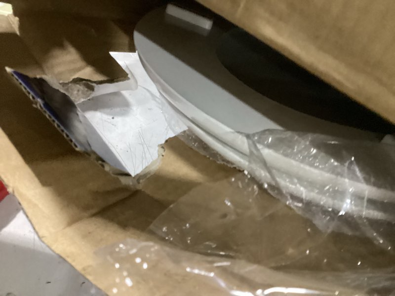 Condition photo showing Good Condition for project source wood white elongated toilet seat