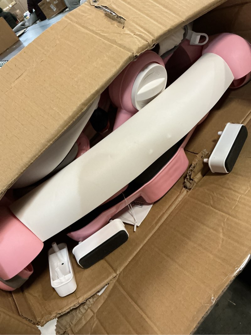 Condition photo showing Good Condition for Baby Walker, 4-in-1 Baby Walker with Wheels Portable, Foldable Infant Toddler Walker for Boys Girls 6-18 Month,Removable Footrest,Car Steering Wheel & Music, Adjustable Push Walker Pink