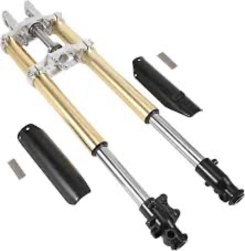 complete 45mm/48mm front fork shocker and triple clamp handlebar riser set for dirt pit pro trail bi