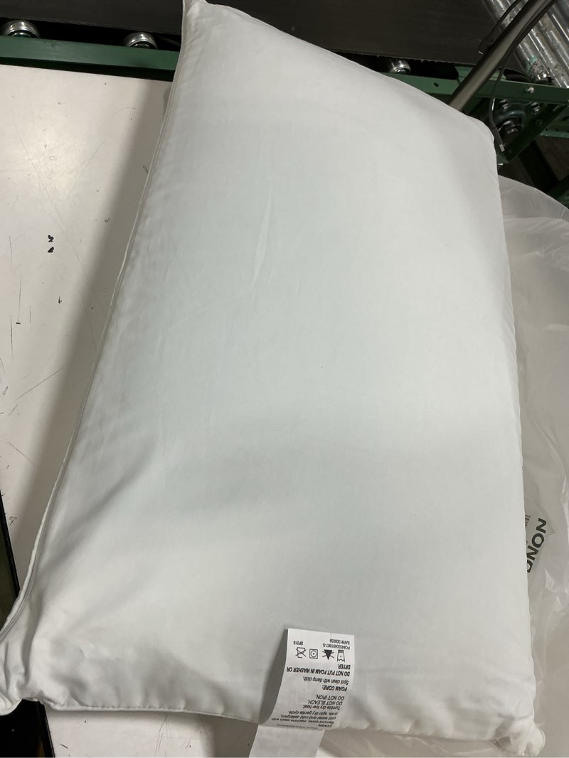 Condition photo showing As Is for mainstays cooling zippered pillow protector, standard/queen, white