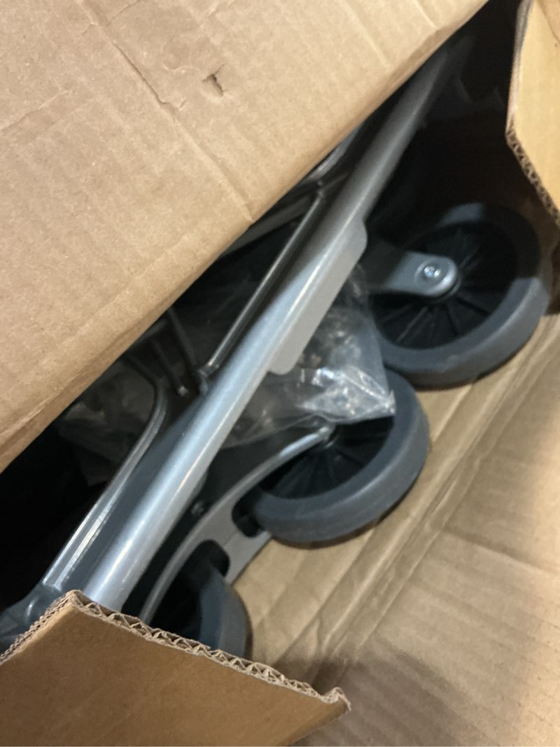 Condition photo showing As Is for Stair Climbing Cart, 330LB Capacity Collapsible Stair Climbing Dolly,Cart for Stairs with Bungee Cord and Swivel Wheels 50L Shopping Bag,Hand Trucks for Moving Shopping, Office Use (330LBS)