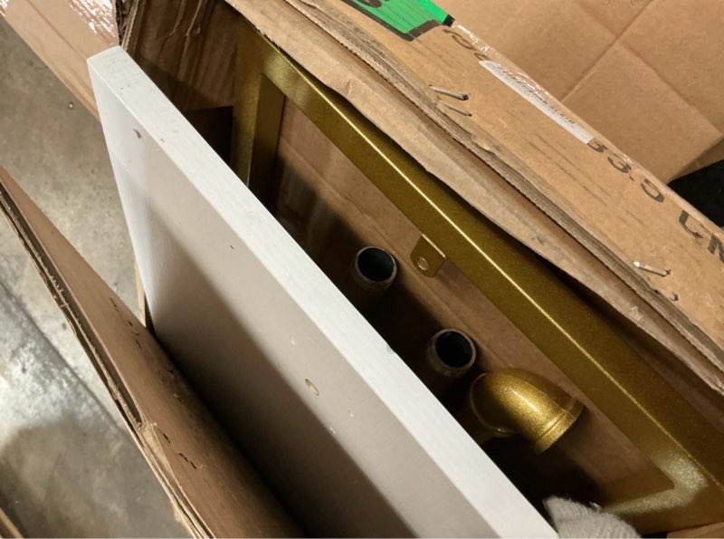 Condition photo showing As Is for Gold Metal Clothing Rick with com Retail Bozique Uss (SPL) IronFashion-rack-4-large