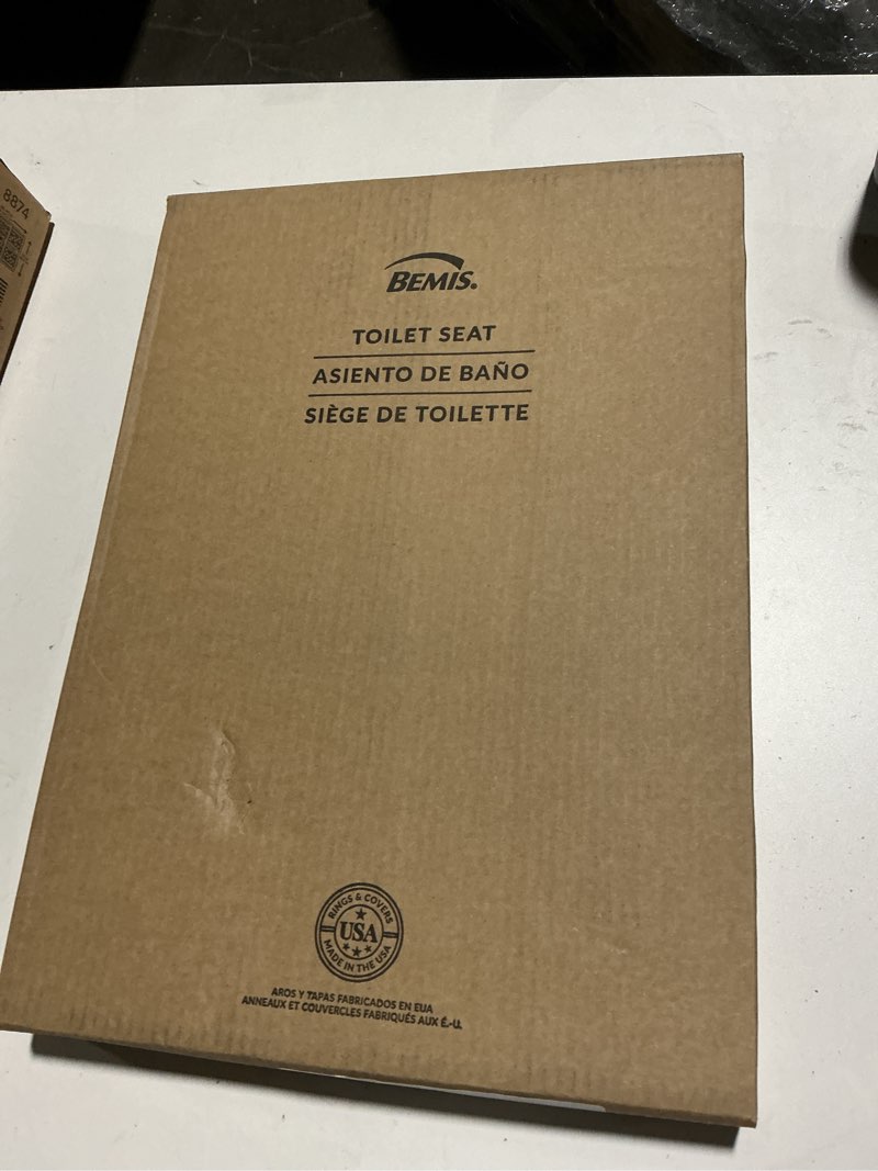 Condition photo showing New/Like New for Bemis 1500EC Durable Wood Toilet Seat with Easy Clean Hinges, Made in USA, Elongated, White 1 Seat Elongated