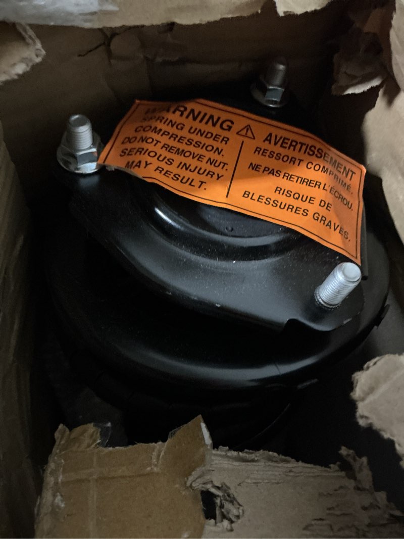 Condition photo showing As Is for shoxtec rear complete strut assembly fits 2012-2016 honda crv coil spring
