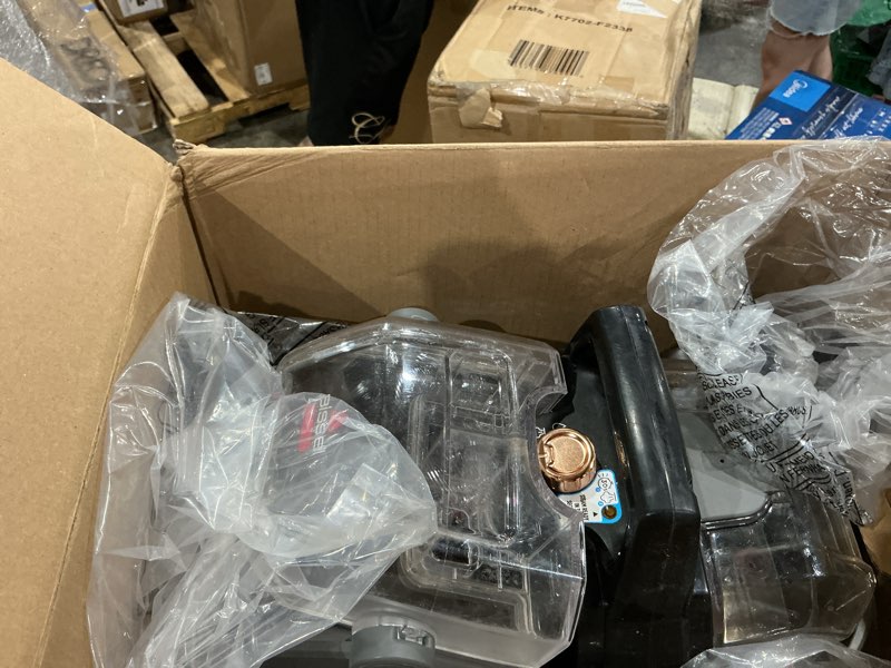 Condition photo showing As Is for bissell little green hydrosteam multi-purpose portable carpet and upholstery cleaner, car and auto detailer, 3618
