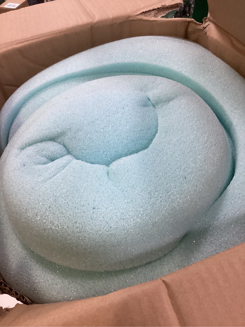 Condition photo showing As Is for lucid 4 inch gel memory foam mattress topper-ventilated design-ultra plush-twin twin 4 inch topper only