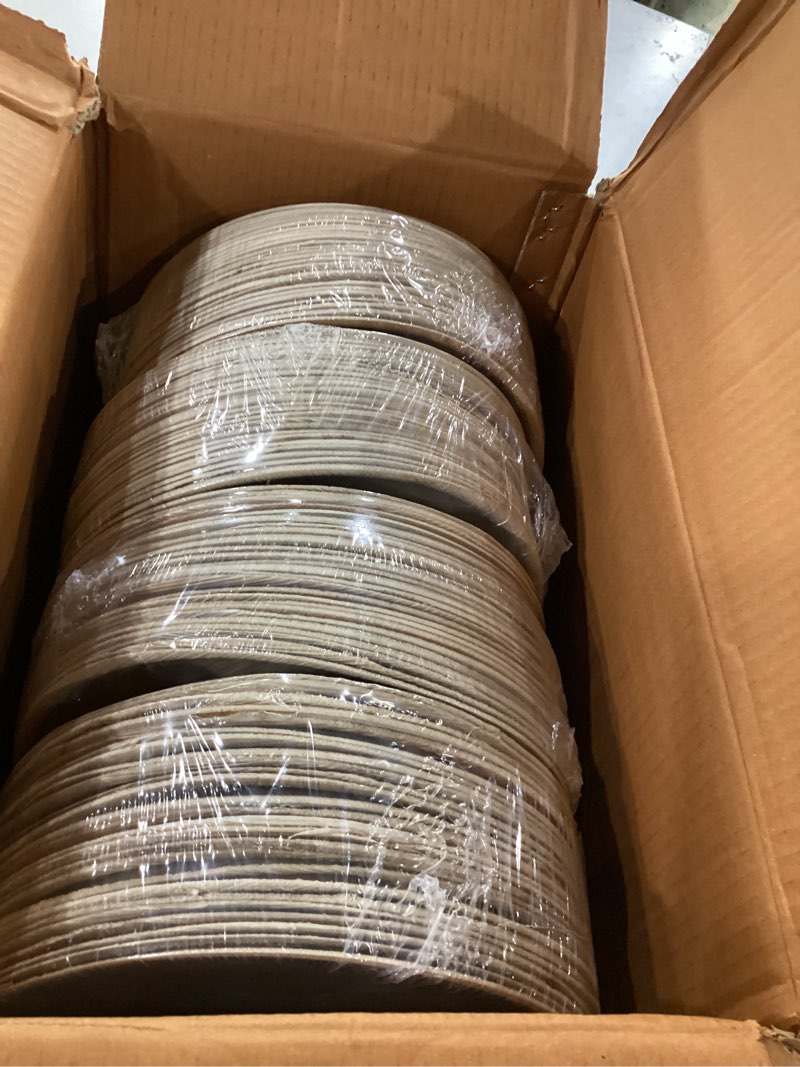 Condition photo showing Good Condition for eco soul 100% compostable 10 inch round palm leaf plates [100-pack] i premium disposable plates set i heavy duty eco-friendly bamboo plates disposable i round disposable plates 100 10" round plates