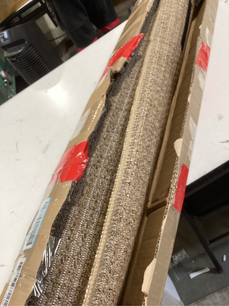Condition photo showing Good Condition for similar to 3x5 ft rugs for bedroom - non-slip machine washable neutral rug for living room,faux jute rug,braided area rug,boho solid rugs for home and office,very soft,stain-resistan,tan brown 3'x5'(rectangular) brown
