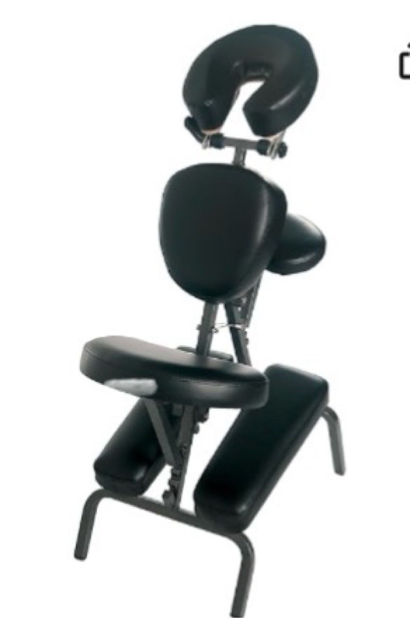 3B Scientific W60606BK-1 PVC Vinyl Pro Massage Chair, 500lbs Capacity, Black