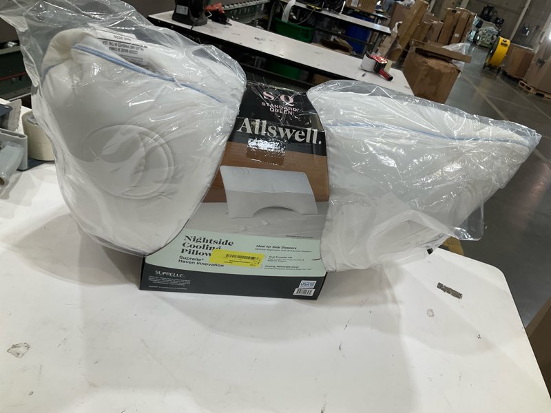 Condition photo showing Good Condition for allswell nightside cooling pillow with dual function fill, standard/queen