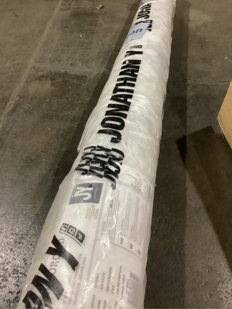 Condition photo showing Good Condition for JONATHAN Y SOR203A-5 Swirl Marbled Abstract Indoor Area-Rug Contemporary Casual Transitional Easy-Cleaning Bedroom Kitchen Living Room Non Shedding, 5 X 8, Gray/Turquoise