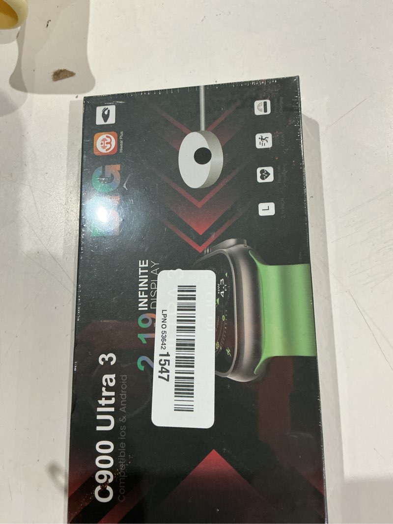 Condition photo showing Good Condition for c900 ultra 3 smart watch orange smartwatch fitness tracking ios & android from poshmark
