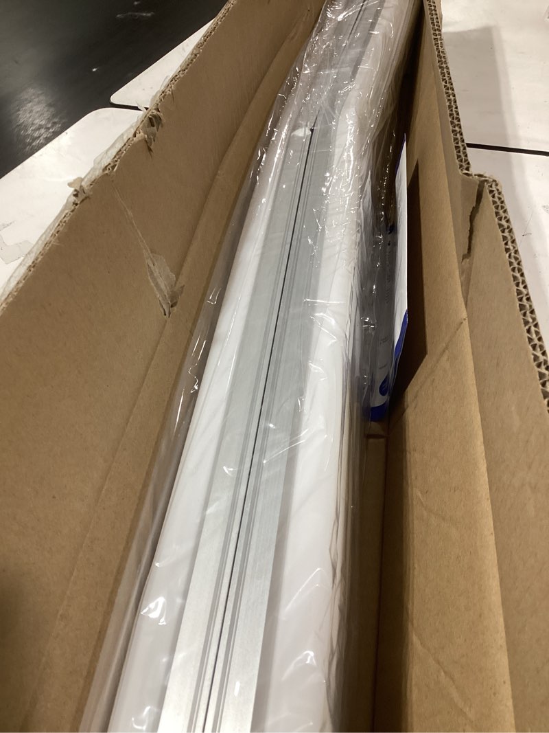 Condition photo showing New/Like New for barrina 6 pack led t5 integrated single fixture, 4ft, 2200lm, 3000k (warm white), 20w, utility shop lights, ceiling and under cabinet light, etl listed, grow light with built-in on/off switch 3000k warm white 4 feet