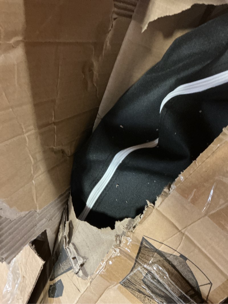 Condition photo showing As Is for GoSports Golf Practice Hitting Net - Choose Between Huge 10 x 7 ft or 7 x 7 ft Nets - Personal Driving Range for Indoor or Outdoor Use - Designed by Golfers for Golfers PRO 10’x7’ Golf Net - Black