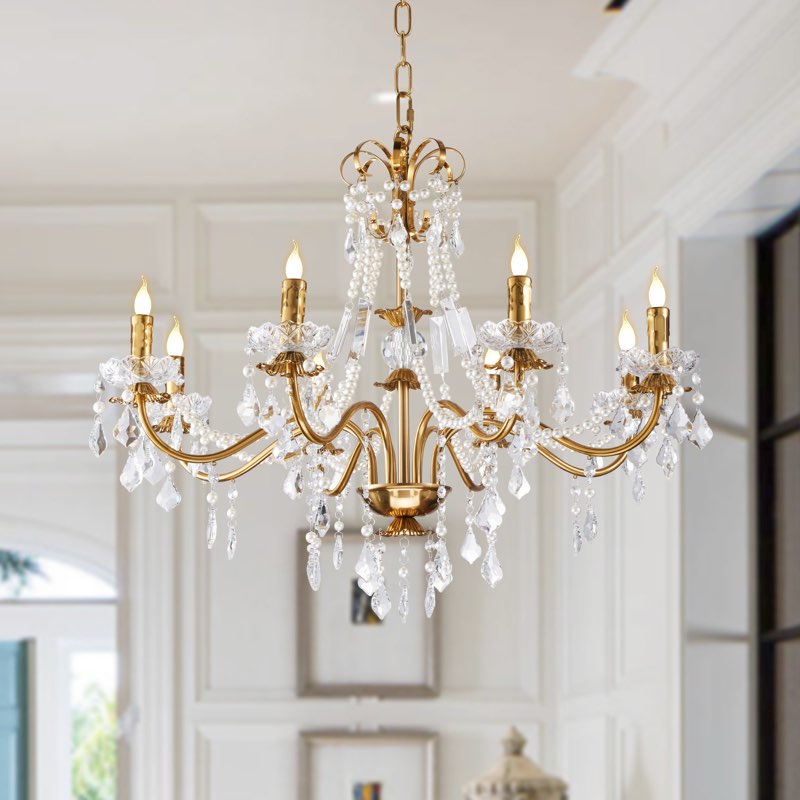 Light Dimmable Classic / Traditional Chandelier with Crystal