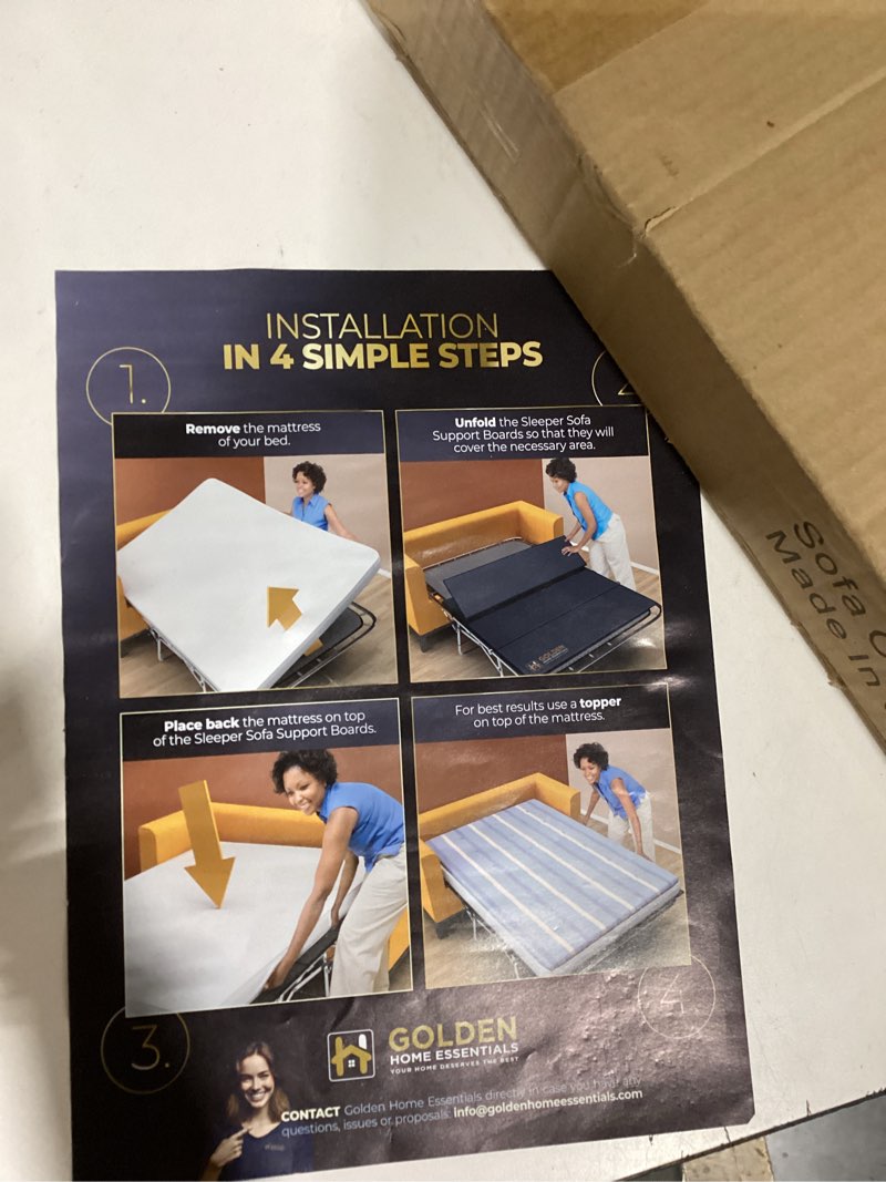 Condition photo showing As Is for sofa bed cushion support boards (v3)