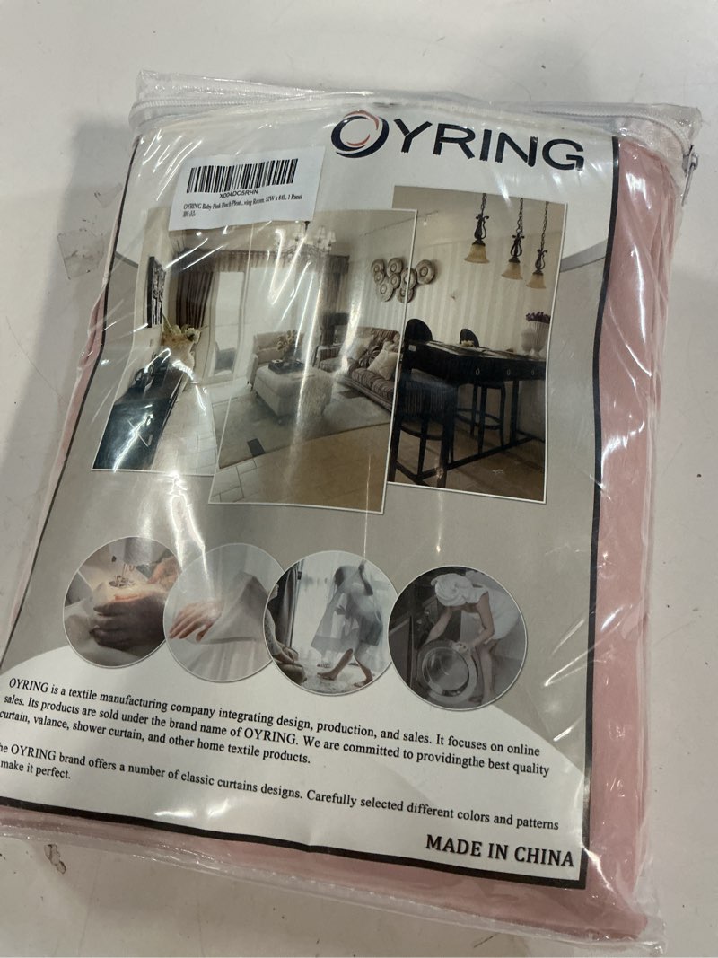 Condition photo showing New/Like New for baby pink pinch pleated blackout curtains 84 inch length for girls bedroom decor, room darkening thermal insulated pleated drapes with hooks for living room, 52w x 84l, 1 panel pink 52"w x 84"l (pack of 1)