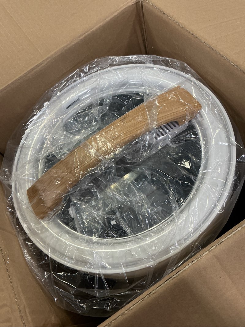 Condition photo showing Good Condition for Towel Warmer Luxury Heated Bucket – Bluetooth Speaker, Ambient Light & Auto Shut Off – Fits Two 40"x70" Towels, Bathrobes, Blankets – Great Gift Idea