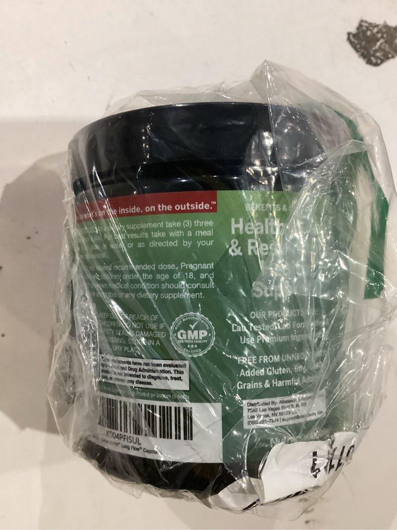 Condition photo showing As Is for clean nutra mullein leaf extract for lungs cleanse nac supplement chlorophyll chlorella elderberry | lung detox for smokers | ginger licorice astragalus oregano turmeric respiratory support capsules