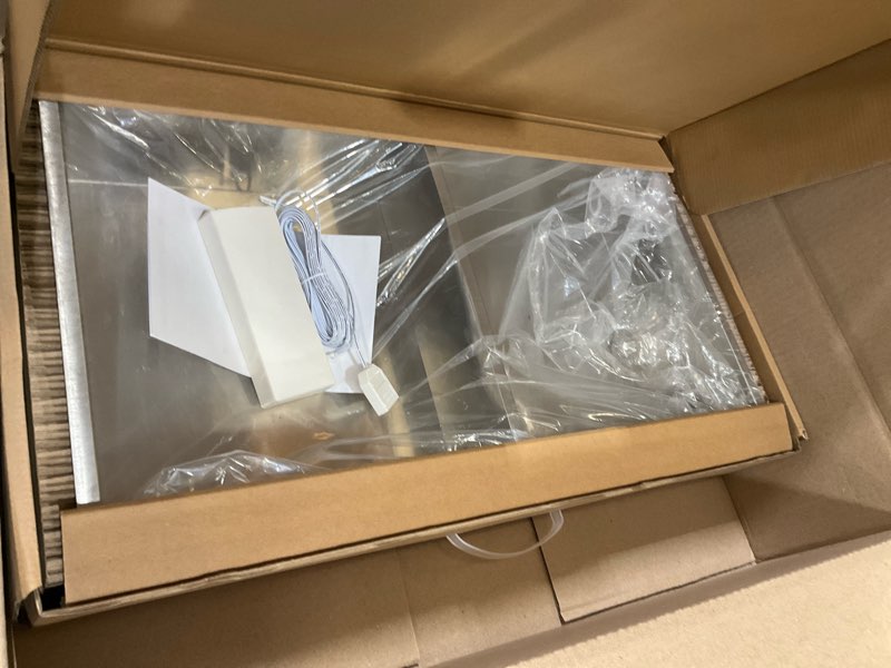 Condition photo showing Good Condition for qaoyede 12"x12" recessed shower niche with light, stainless steel led light bathroom shelf, no tile needed waterproof insert for wall storage, brushed nickel 12*12‘’ led brushed nickel