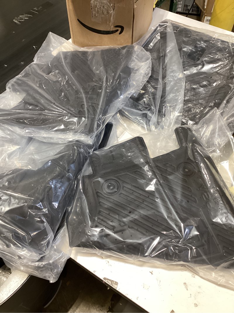 Condition photo showing As Is for lasfit floor mats&trunk mat&backrest mat for lincoln aviator 2020-2026 (only fit 6 seats seond row without center console), tpe aviator all weather floor liners, 3 rows&cargo&seatback for aviator mats 2020-2026 | for lincoln aviator | full set