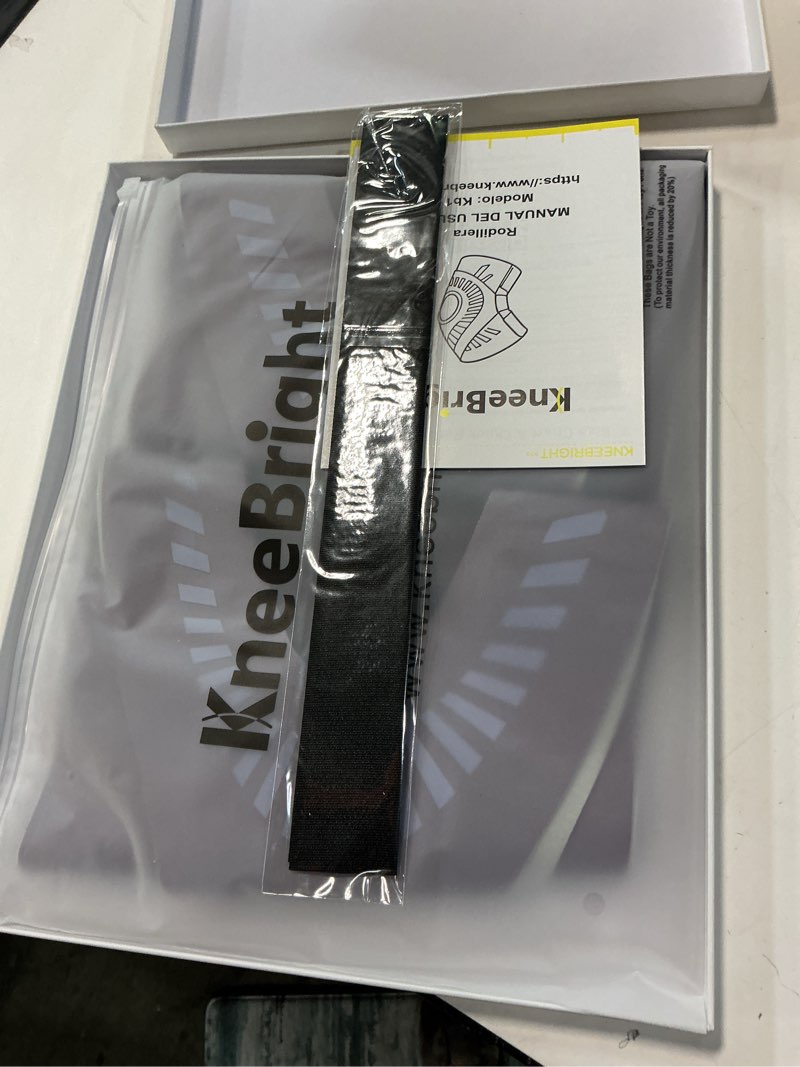 Condition photo showing New/Like New for light hinged knee brace for women, strong adjustable compression knee brace, quick wrap around patella support with side stabilizers for meniscus tear, arthritis small