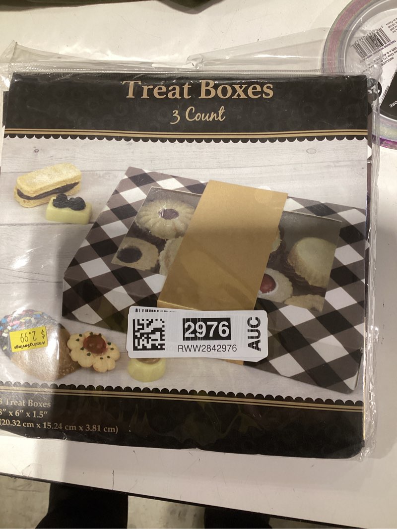 3 treat boxes