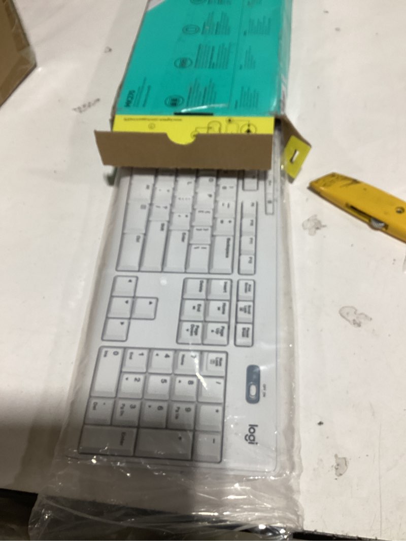 Condition photo showing Good Condition for Logitech MK270 Wireless Keyboard and Mouse Combo for Windows, 2.4 GHz Wireless, Compact Mouse, 8 Multimedia and Shortcut Keys, 2-Year Battery Life, for PC, Laptop - Off White