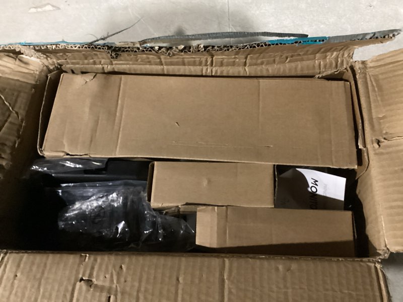 Condition photo showing Good Condition for Quad Monitor Mount for 17-27 Inches - Fully Adjustable Heavy Duty 4 Monitor Arm Desk Mount, Max Load 22lbs per Screen, Clamp/Grommet, VESA 75/100 mm, Black