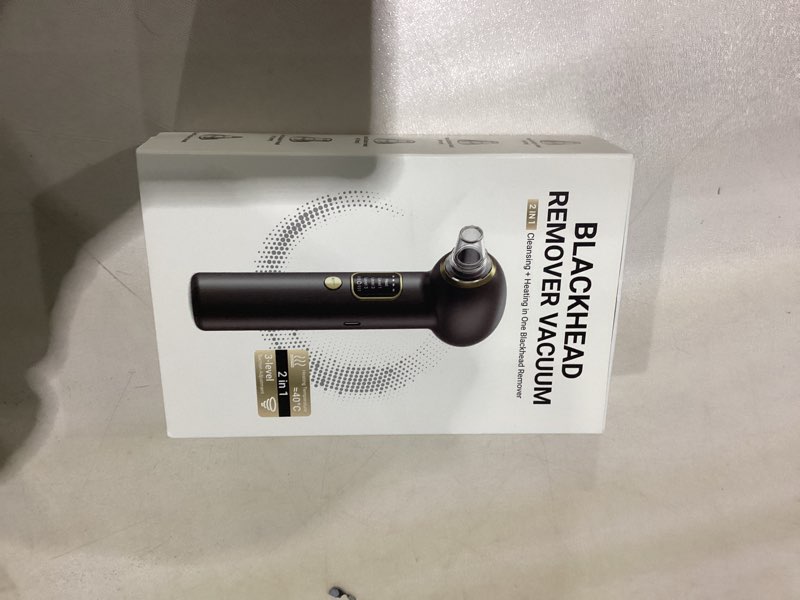 Condition photo showing As Is for Pore Vacuum Blackhead Remover, Blackhead Extractor with 3 Adjustable Suction Levels, 5 Probes, Blackhead Remover Tools for Women and Men (Black)