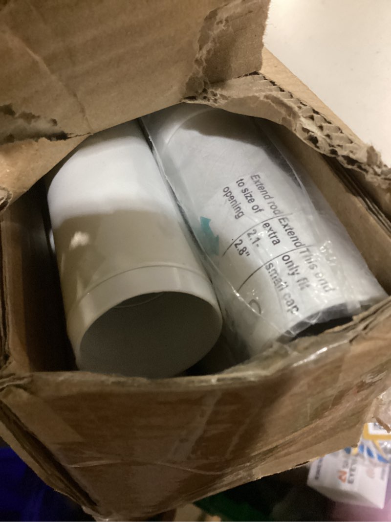 Condition photo showing Good Condition for ALLZONE Tension Curtain Rod for Window, 2 Pack 83-123 Inches, Heavy Duty Curtain Rods No Drilling, Non-Slip Bathroom Shower Tension Rod, Renter Friendly, Adjustable, Spring Loaded, Extra Long, White White 83-123 Inches 2 Pack