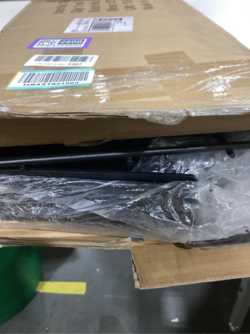 Condition photo showing Good Condition for WALMANN 2 Pack Garage Wall Shelves, 2 x 4 ft/24 * 48 inch Wall Mounted Storage Shelves for Garage Heavy Duty Wall Shelving, Holds Up to 220 lbs(Black) Black 24*48inch